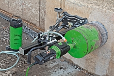 Использование станины для алмазного бурения Eibenstock BST 352 V Использование станины для алмазного бурения Eibenstock BST 352 V