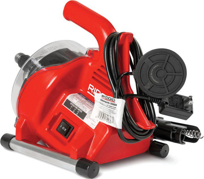 Машина для прочистки канализационных труб Ridgid PowerClear вид сзади