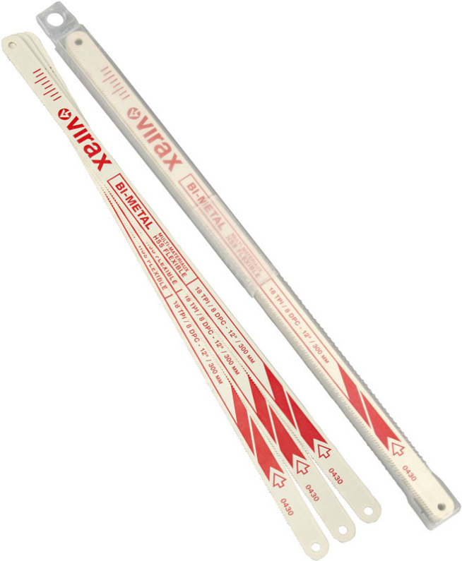 Полотно для пилы по металлу Virax HSS 8 зубьев на сантиметр